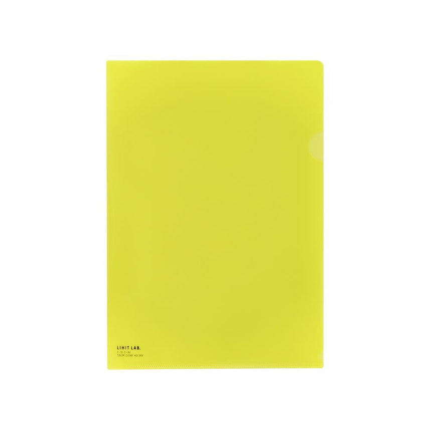 [Set of 5] Color clear folder A4