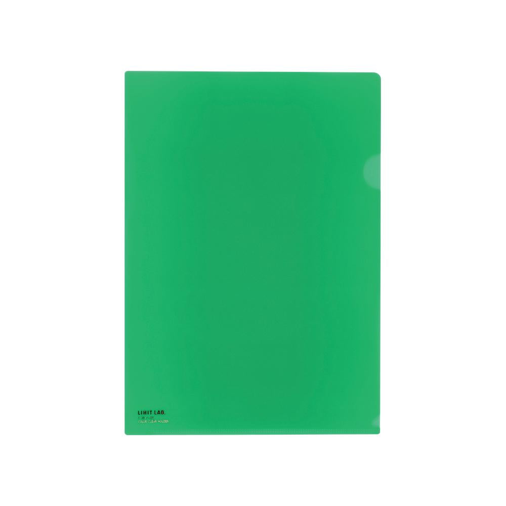[Set of 5] Color clear folder A4
