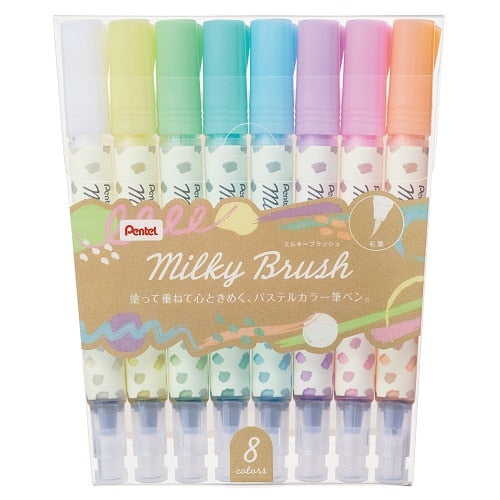 color-milky-brush-8-color-set