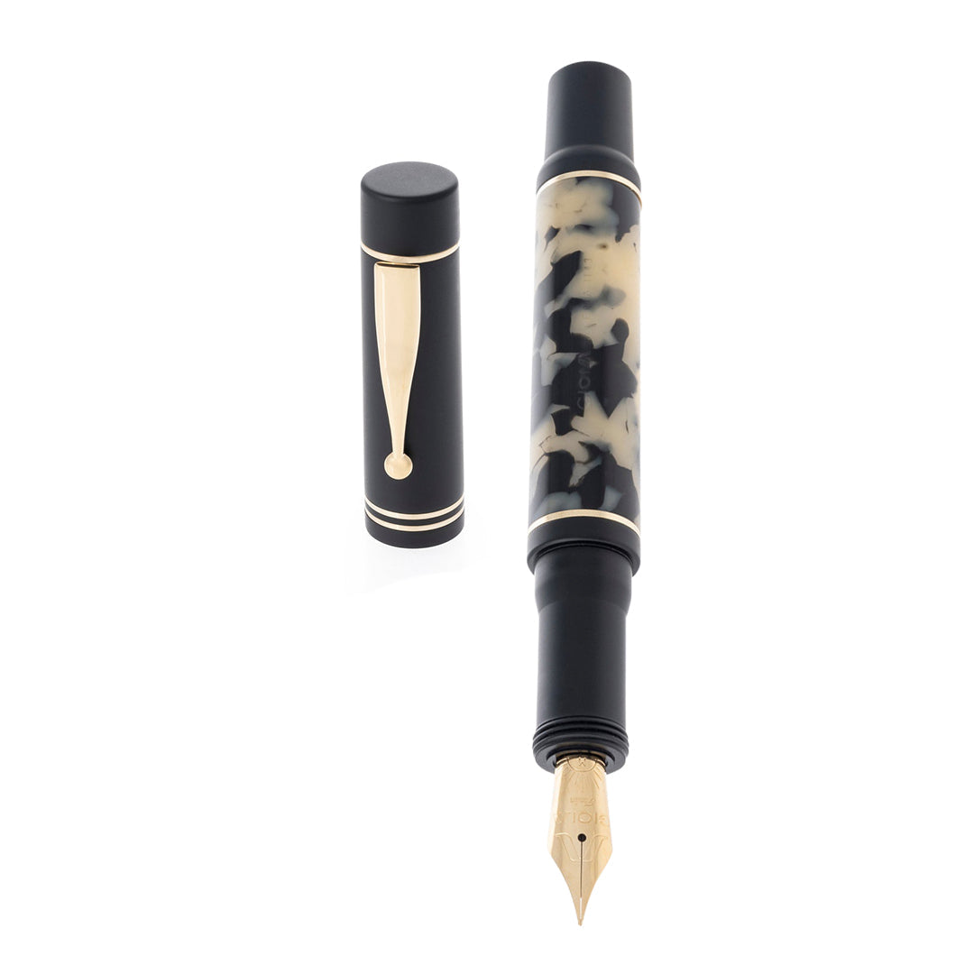 Gioia | Fountain Pen | Alleria | Tramonto Sand Black | Gold Trims