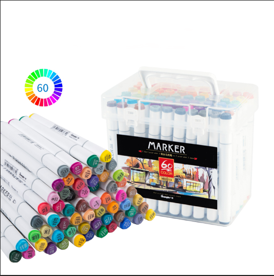 Guangbo Dual Tip Art Markers Set