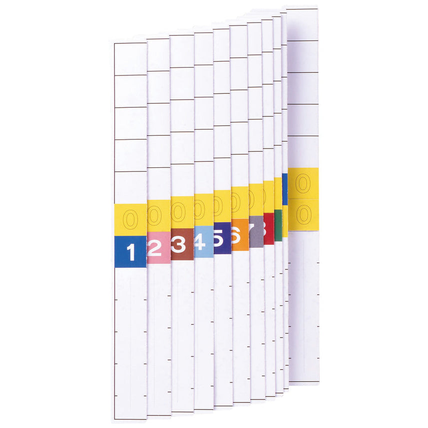 Color number index paper (long type, TD 2 digits) (100 sheets)