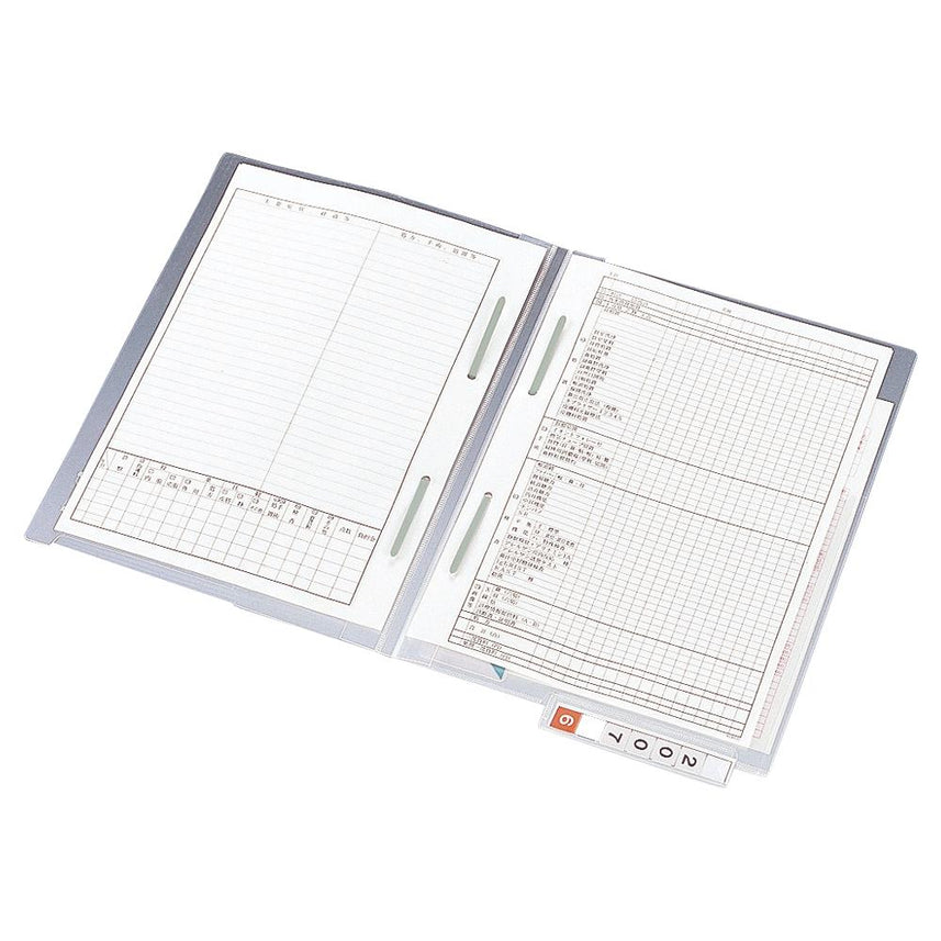Medical record folder with double zipper