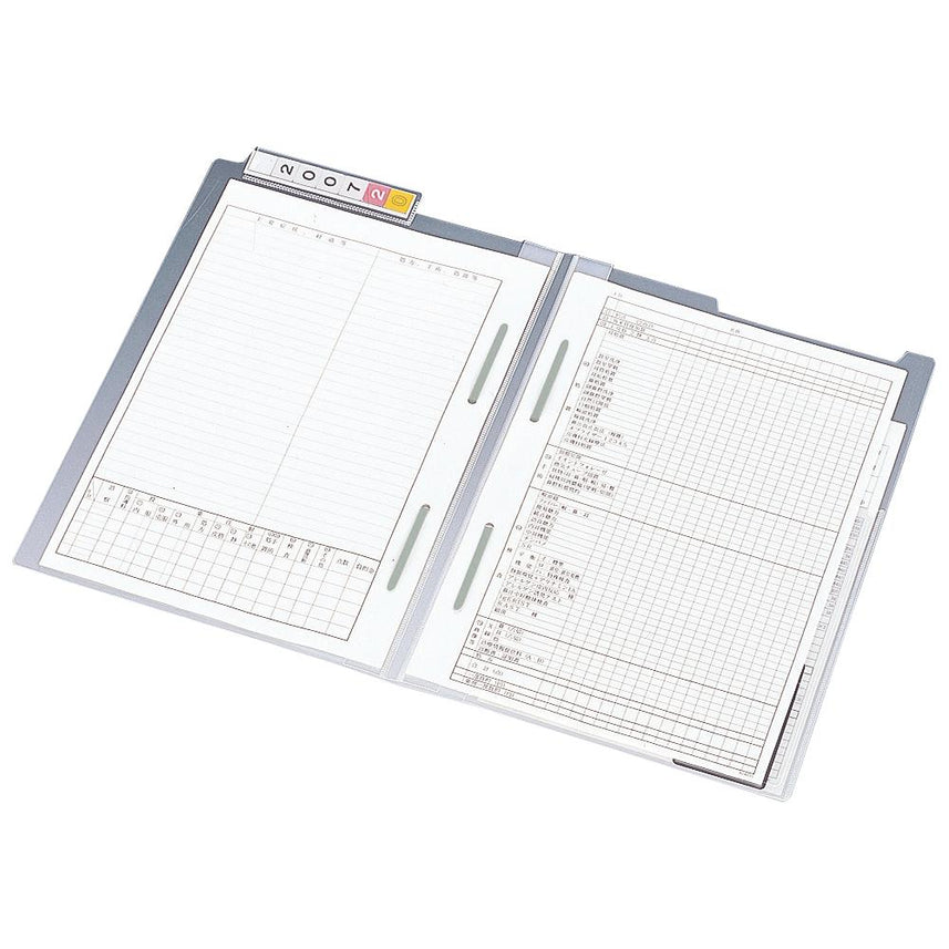 Medical record folder with double zipper