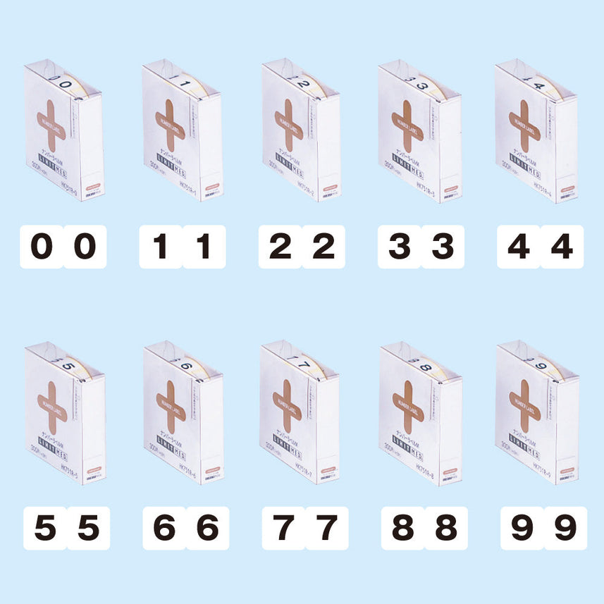 Number label M (roll type)