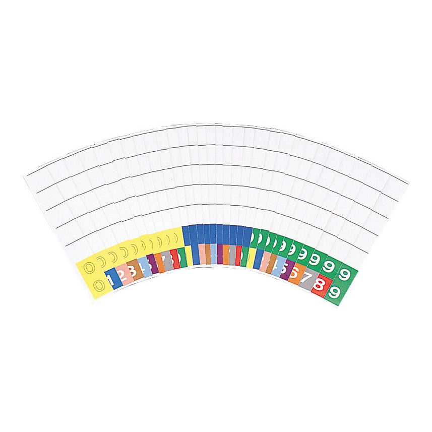 Color number heading paper