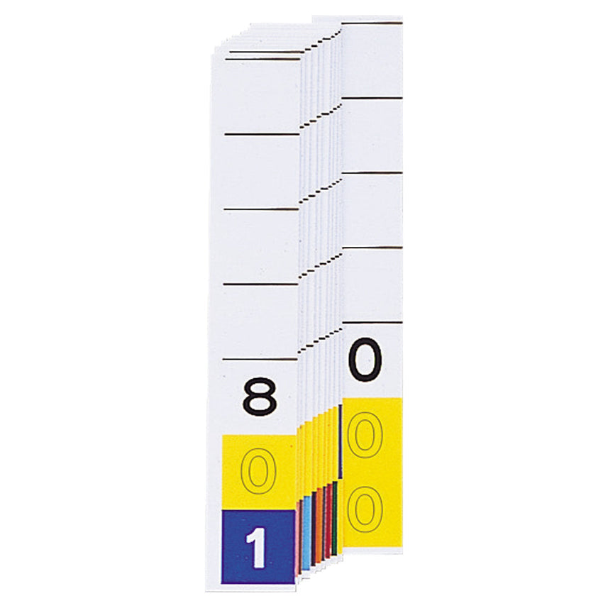 Color number heading paper <TD 3 digits>