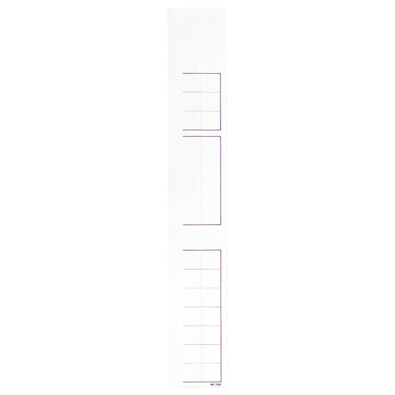 Chart binder index paper