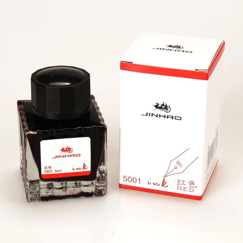 Jinhao 50ml Red Fountain Pen Ink Bottle –  Model 5001