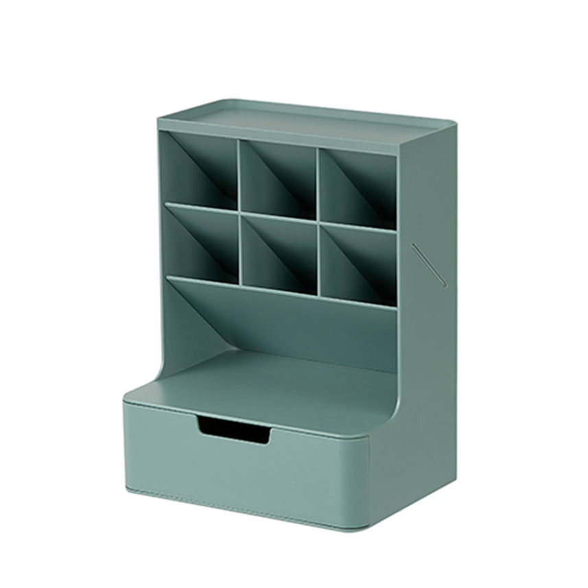 Sysmax Hive Desk Organizer with 6 Compartments 1 Drawer - Cobalt Green