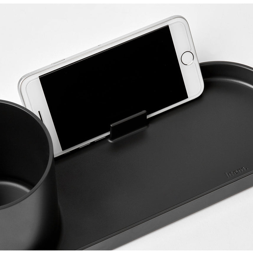 Litem | Pen Stand with Tray | Organizer | Cool  Grey| Holder Tray