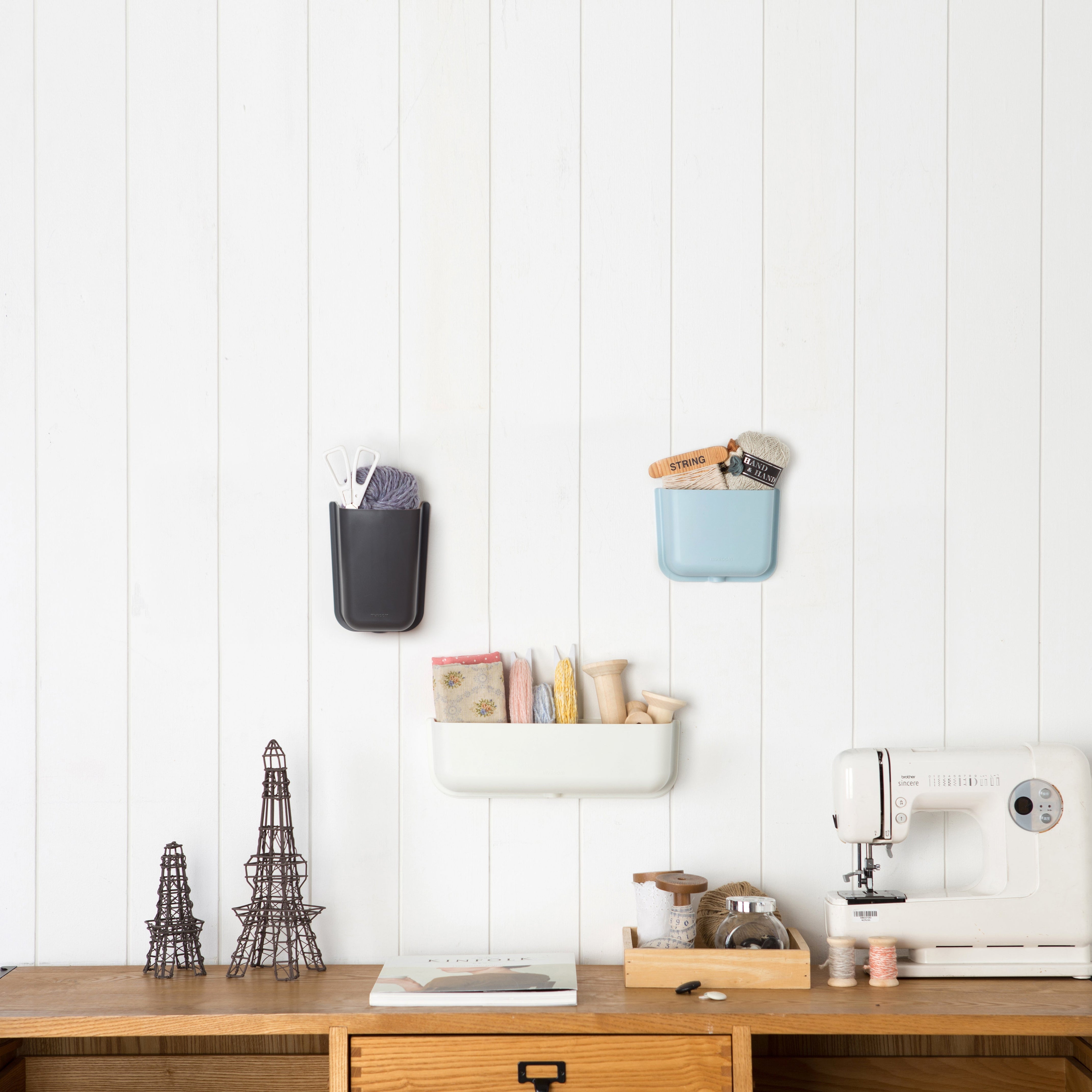 Litem | Wall Mounted | Organizer |  Dark Grey | Myroom | For Office  Home & Kitchen