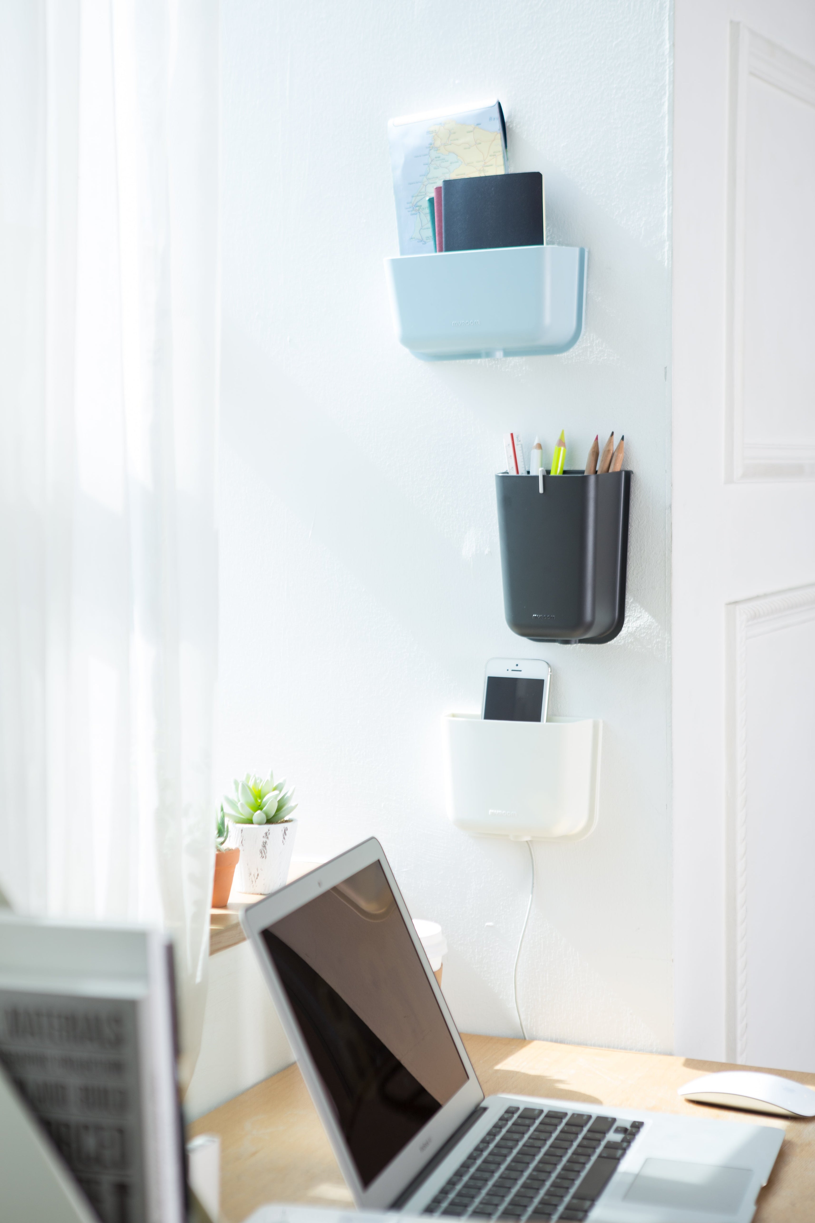 Litem | Wall Mounted | Organizer |  Dark Grey | Myroom | For Office  Home & Kitchen