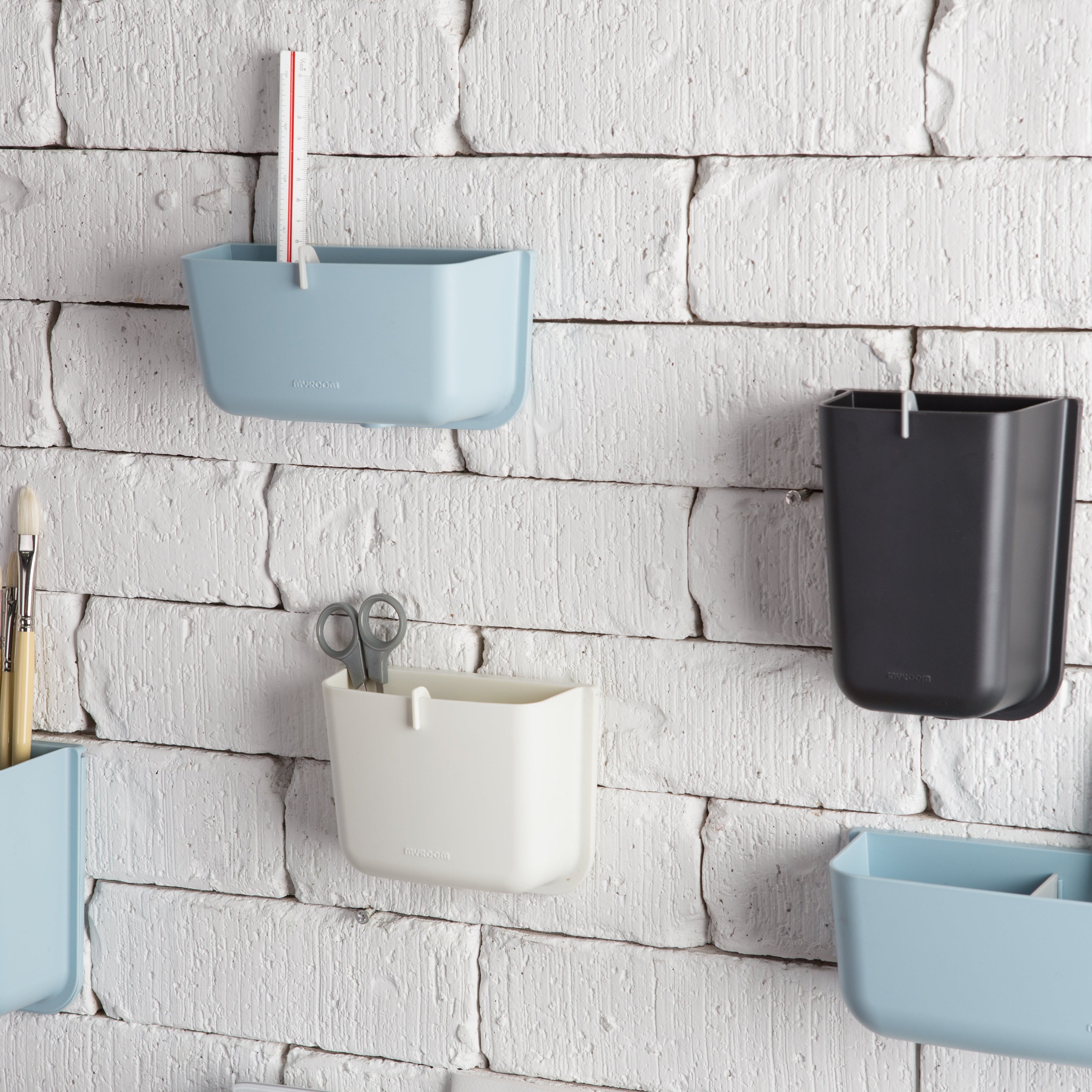 Litem | Wall Mounted | Organizer |  Dark Grey | Myroom | For Office  Home & Kitchen