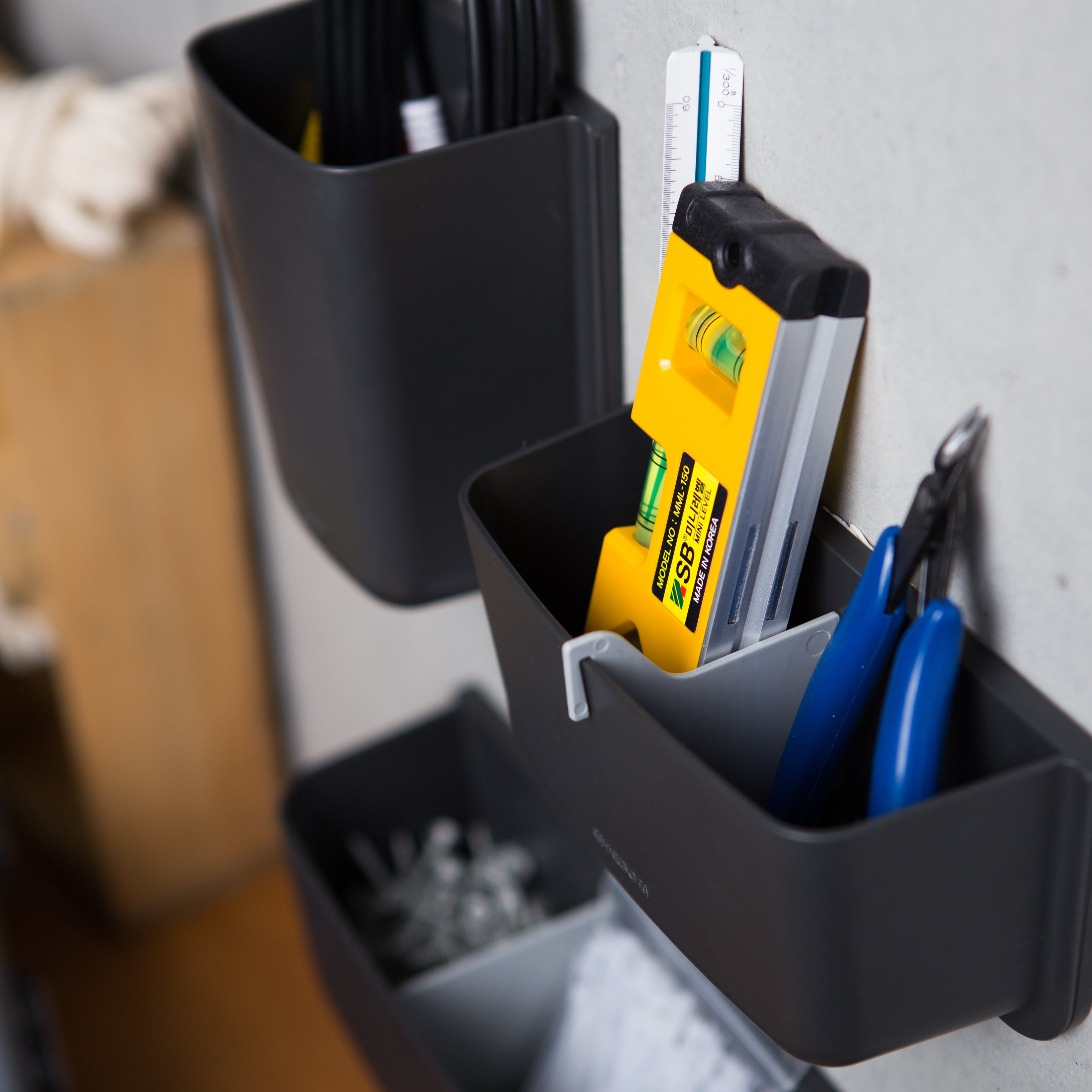 Litem | Wall Mounted | Organizer |  Dark Grey | Myroom | For Office  Home & Kitchen