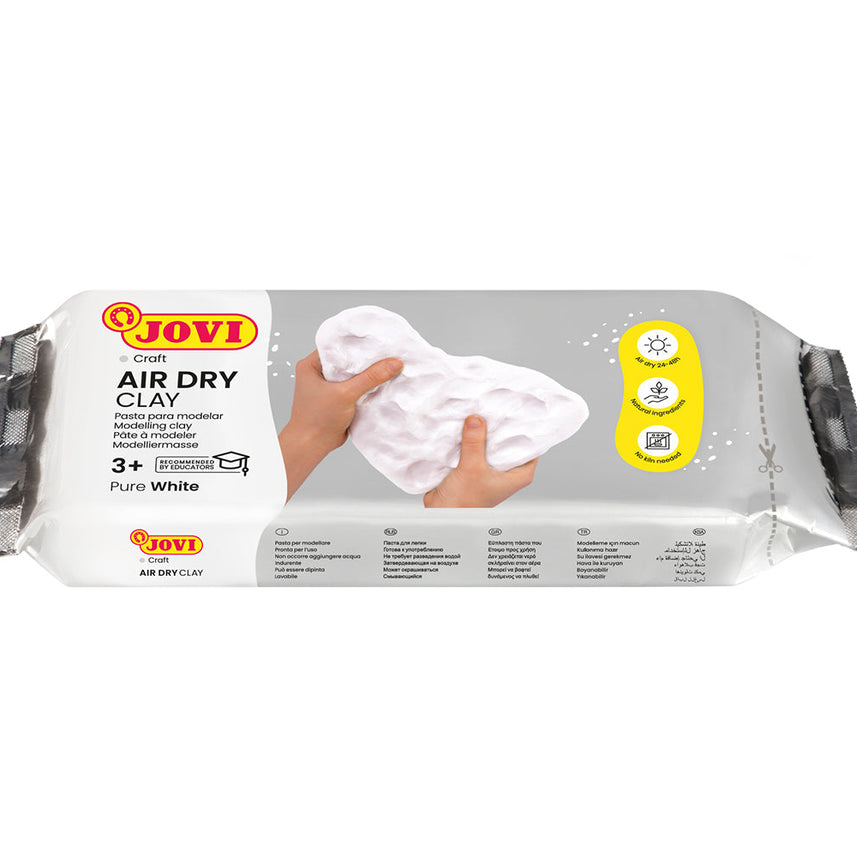 Jovi | European Air-Dry | Modelling Clay | White | 500 Grams