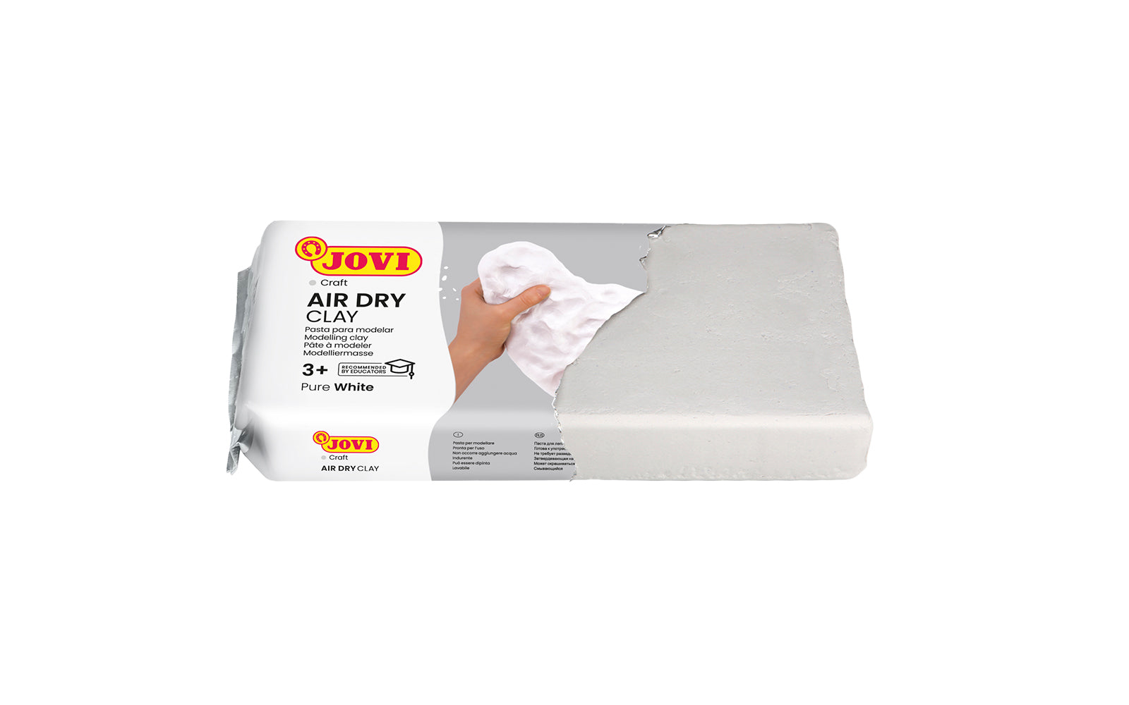 Jovi | European Air-Dry | Modelling Clay | White | 2 Packet | 250 Grams Each