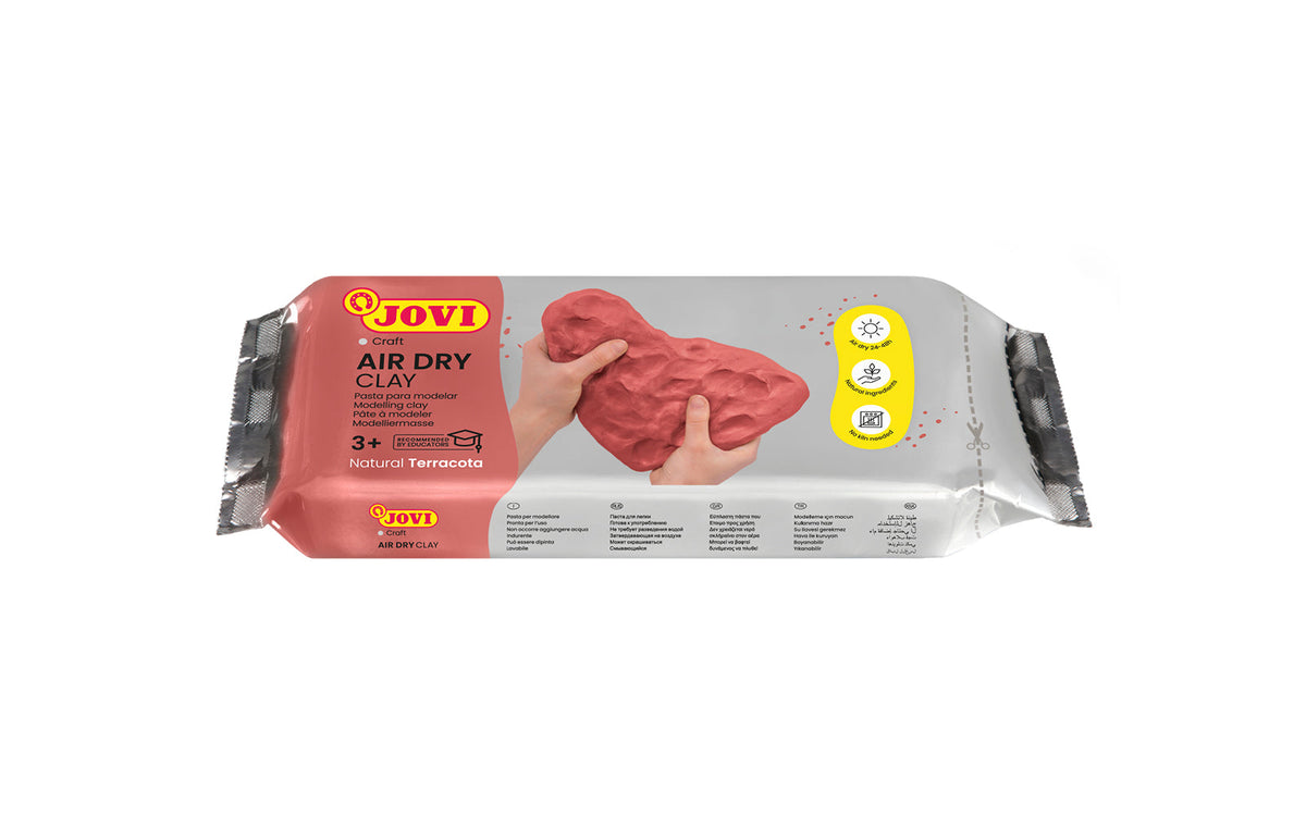 Jovi | European Air-Dry | Modelling Teracotta Clay | 1 Packet of 1kg