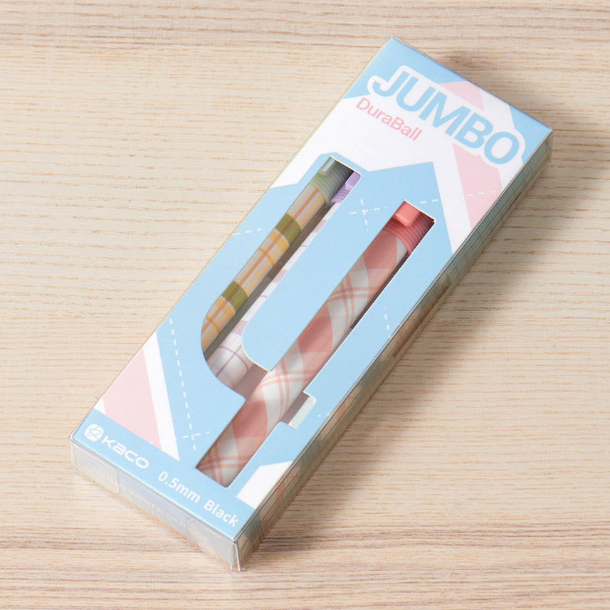 Jumbo Plaid Gel Pen Set