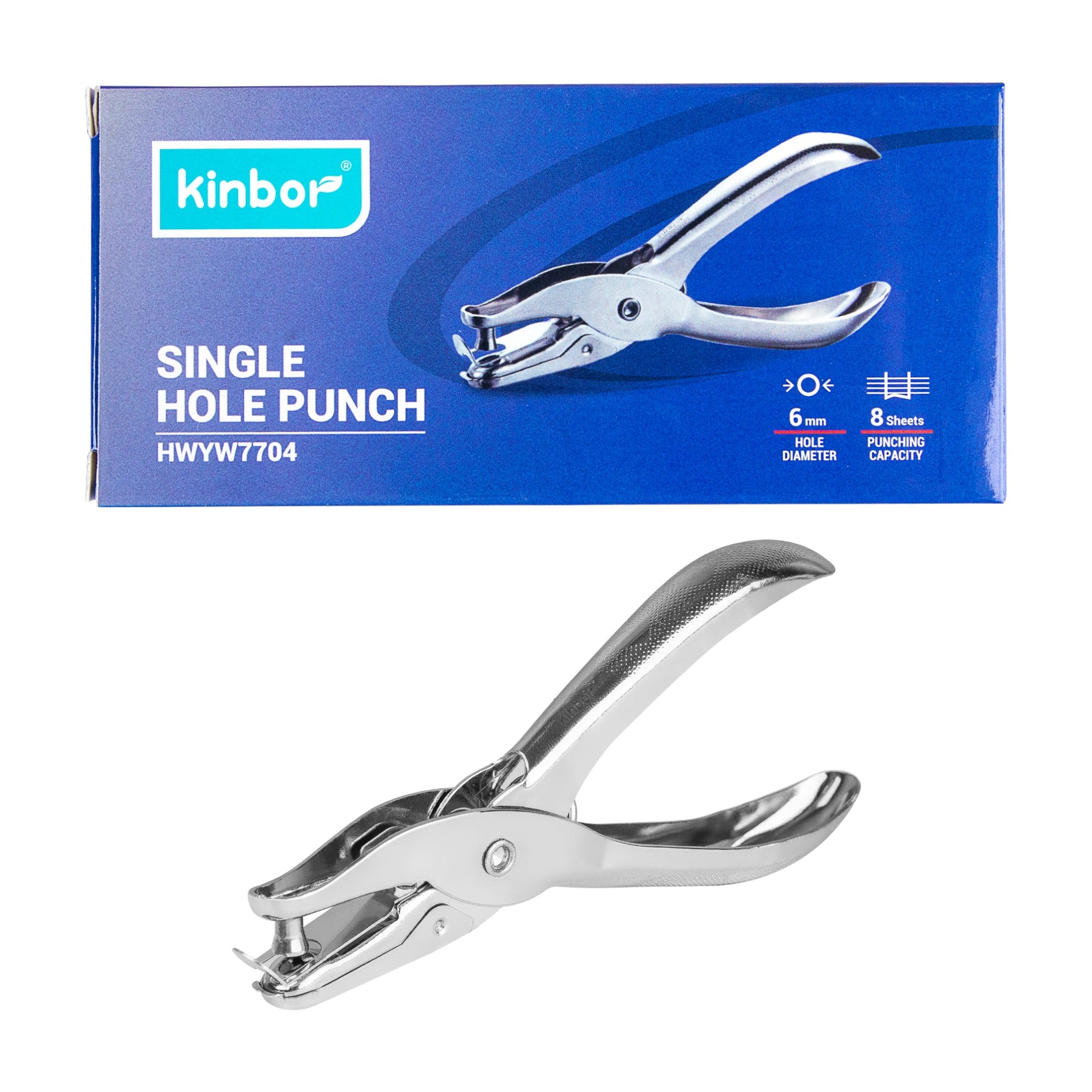 Kinbor Single Hole Punch Compact & Durable Paper Puncher