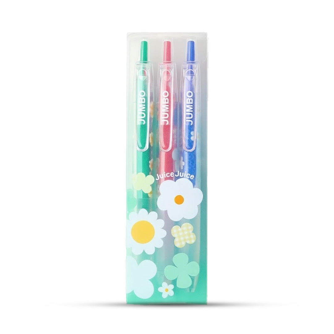 Kaco Jumbo Flower Retractable Gel Pen Set