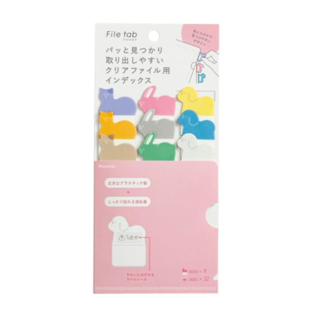Kanmido | File Tab 9 Index Sheets 32 Label Stickers