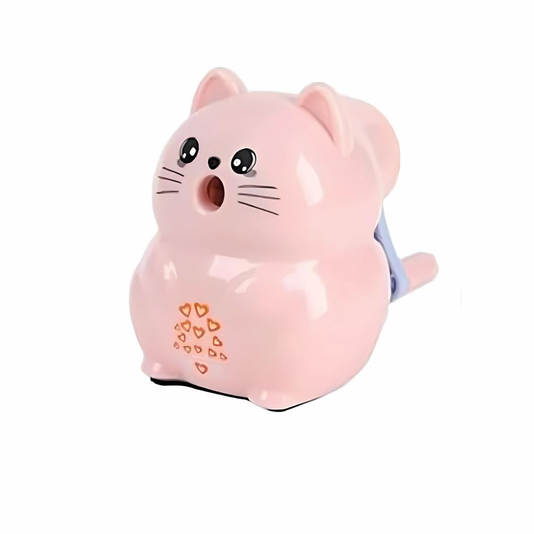 Kinbor Cat Shape Pencil Sharpener - Cute & Compact for School & Art