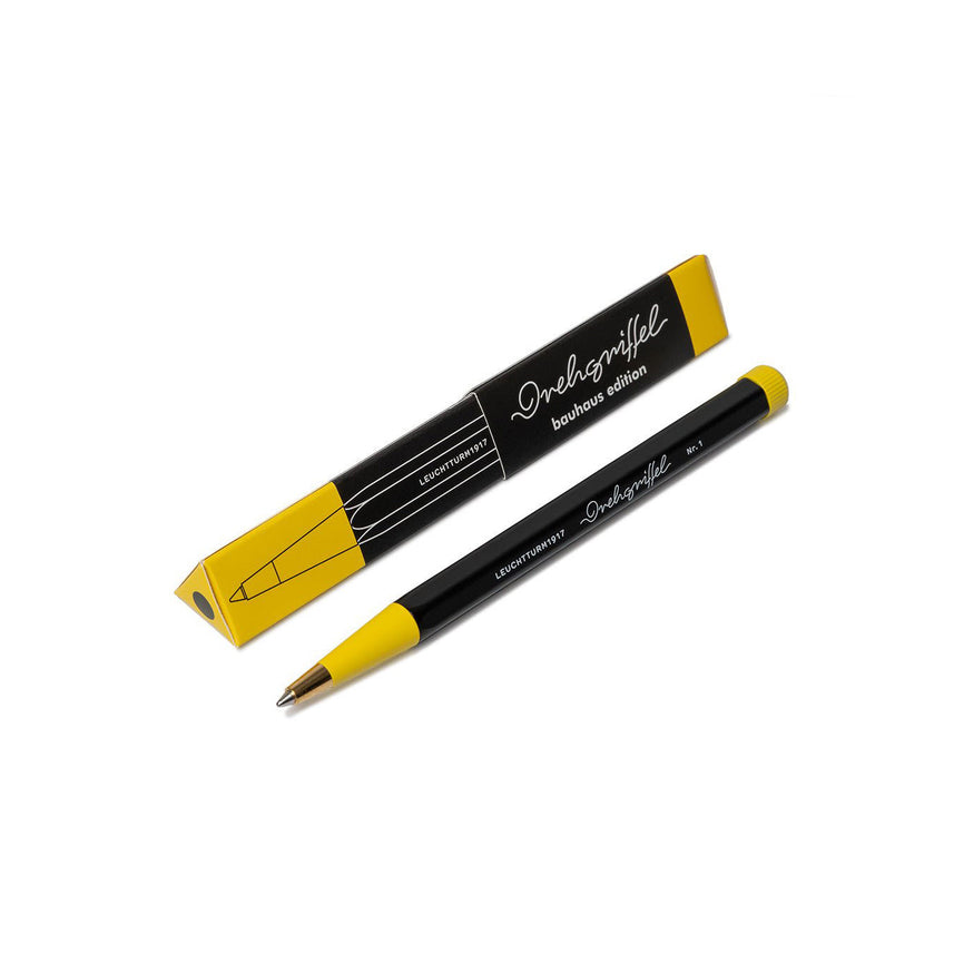 LEUCHTTURM1917 Drehgriffel No.1 Bauhaus Ballpoint Pen - Black/Lemon