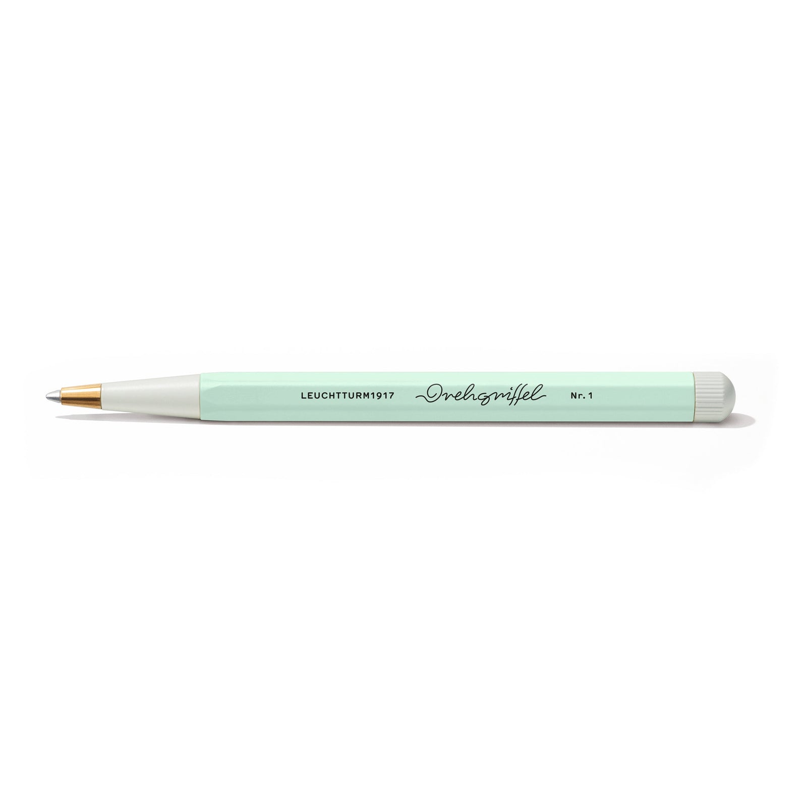 LEUCHTTURM1917 Ball Point Pen with Royal Blue Ink | Drehgriffel No. 1 | Mint Green | Twist Mechanism