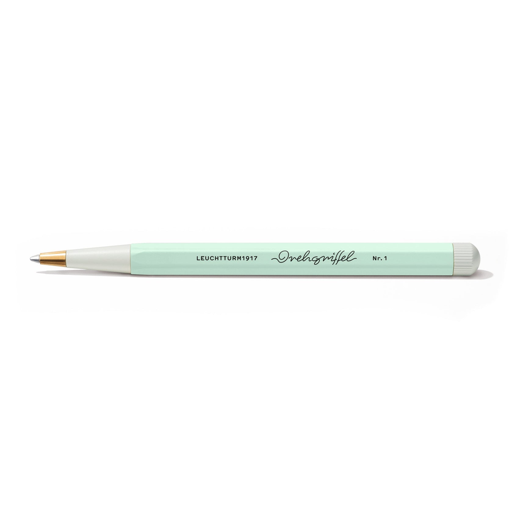 LEUCHTTURM1917 Ball Point Pen with Royal Blue Ink | Drehgriffel No. 1 | Mint Green | Twist Mechanism
