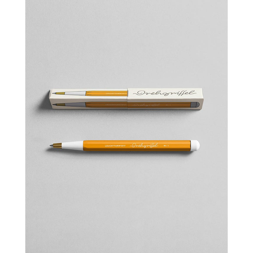 LEUCHTTURM1917 Gel Pen with Document Proof Black Ink | Drehgriffel No. 1 | Rising Sun Orange| Twist Mechanism