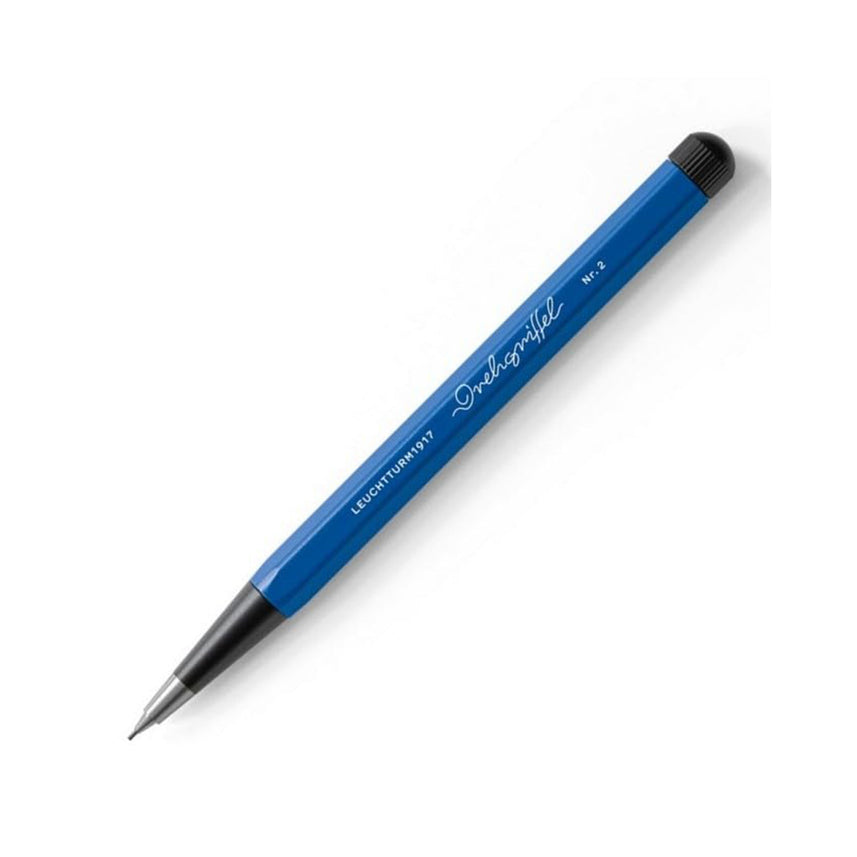 LEUCHTTURM1917 0.7mm Mechanical Clutch Pencil | Graphite HB Lead | Drehgriffel No. 2 | Bauhaus Edition | Royal Blue/Black