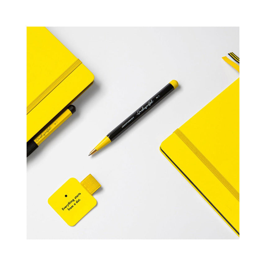 LEUCHTTURM1917 Drehgriffel No.1 Bauhaus Ballpoint Pen - Black/Lemon