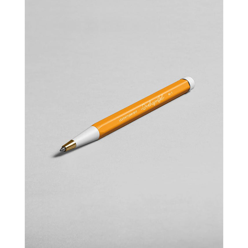 LEUCHTTURM1917 Gel Pen with Document Proof Black Ink | Drehgriffel No. 1 | Rising Sun Orange| Twist Mechanism