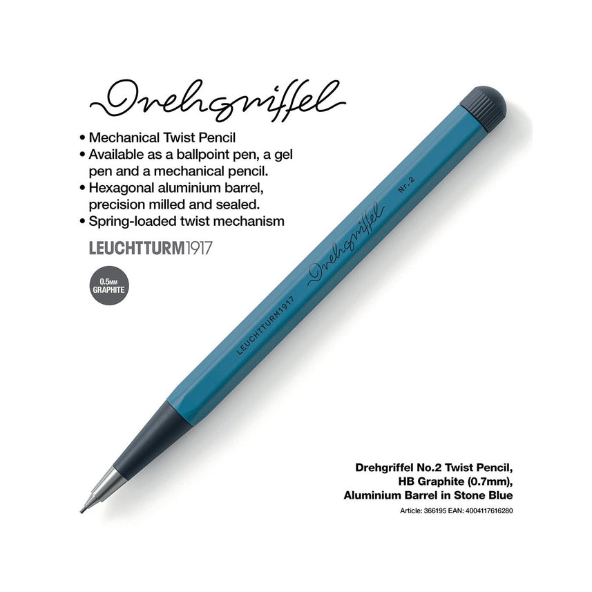 LEUCHTTURM1917 Drehgriffel Nr.2 Pencil - Stone Blue
