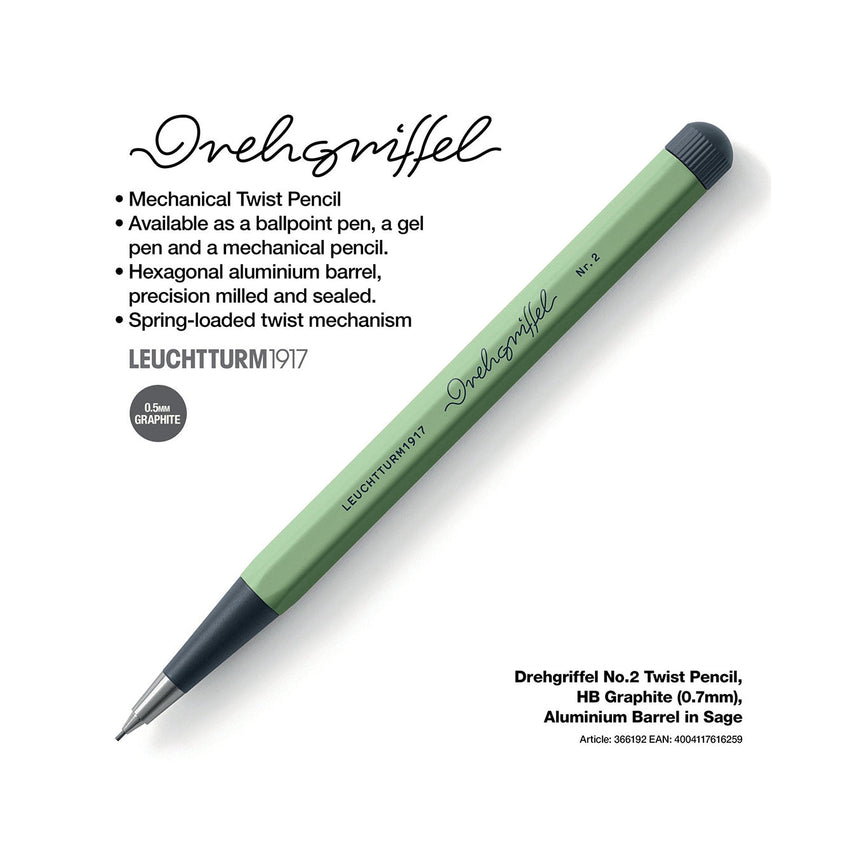 LEUCHTTURM1917 Drehgriffel Nr.2 Pencil - Sage Green