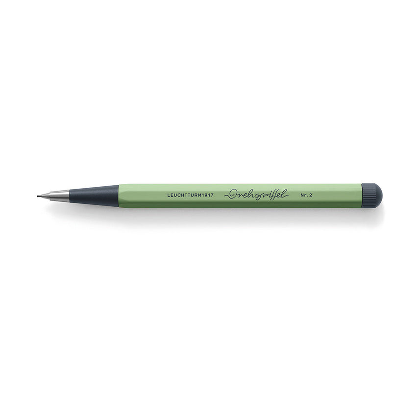 LEUCHTTURM1917 0.7mm Mechanical Clutch Pencil | Graphite HB Lead | Drehgriffel No. 2 | Sage Green | Twist Mechanism