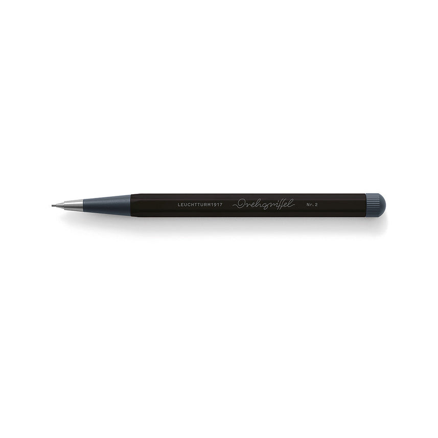 LEUCHTTURM1917 0.7mm Mechanical Clutch Pencil | Graphite HB Lead | Drehgriffel No. 2 | Black| Twist Mechanism