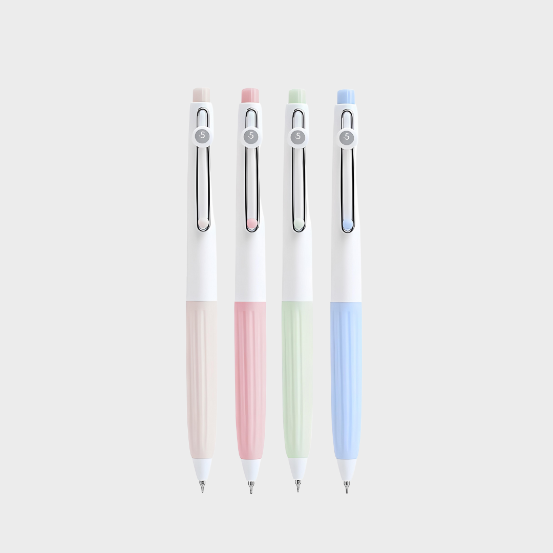 Languo | Gel Pen | 0.5mm | BoBo | Light Latte | Pack of 4 Pens | U6002