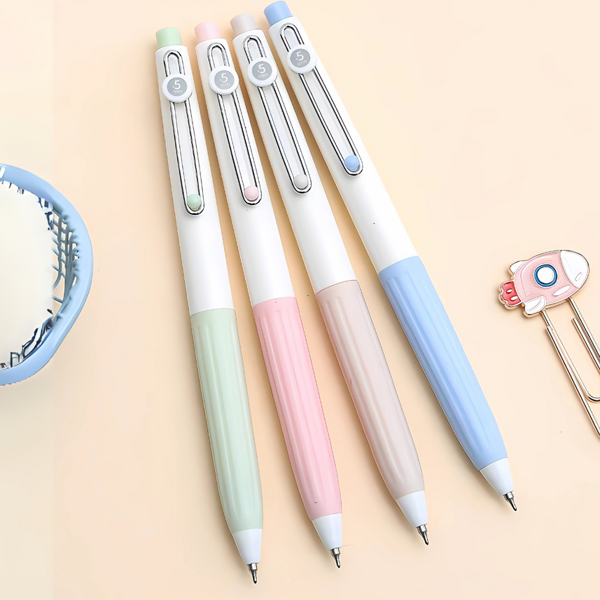 Languo | Gel Pen | 0.5mm | BoBo | Light Latte | Pack of 4 Pens | U6002