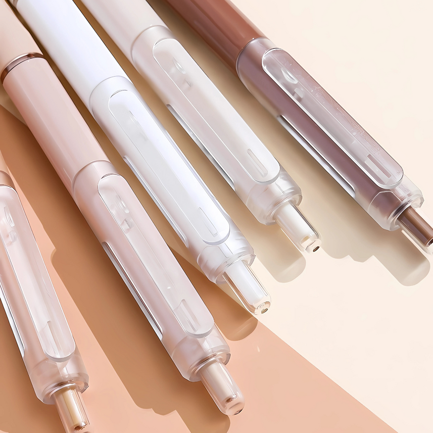 Languo | Gel Pen | 0.5mm | Coffee Time | Pack of 5 Pens | W1027