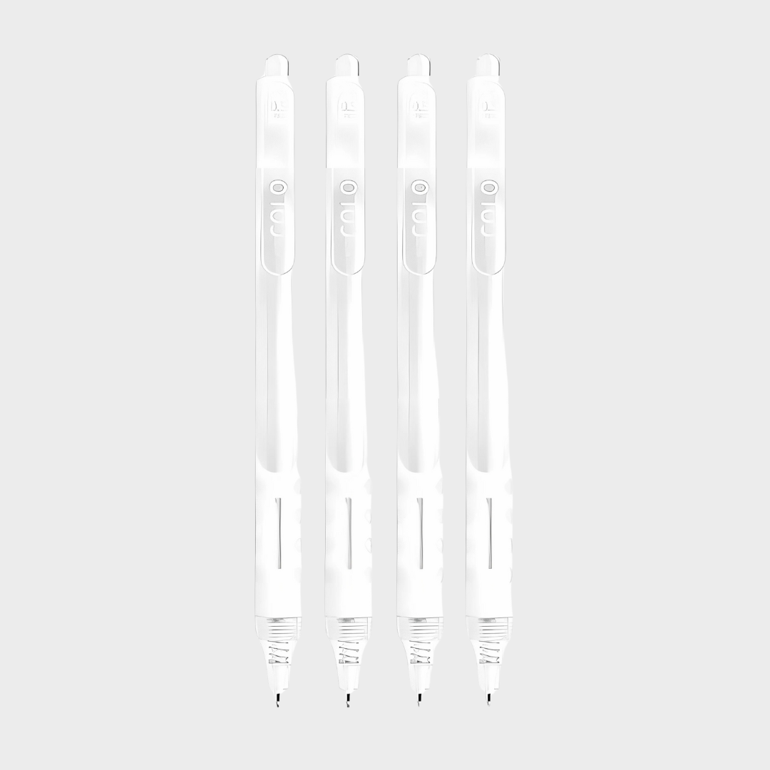 Languo | Gel Pen | 0.5mm | White Moonlight | Pack of 4 Pens | LG-43270-1