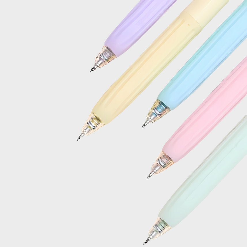 Languo | Gel Pen | 0.6mm | Color Studio | Cream | Pack of 5 Pens | U6005