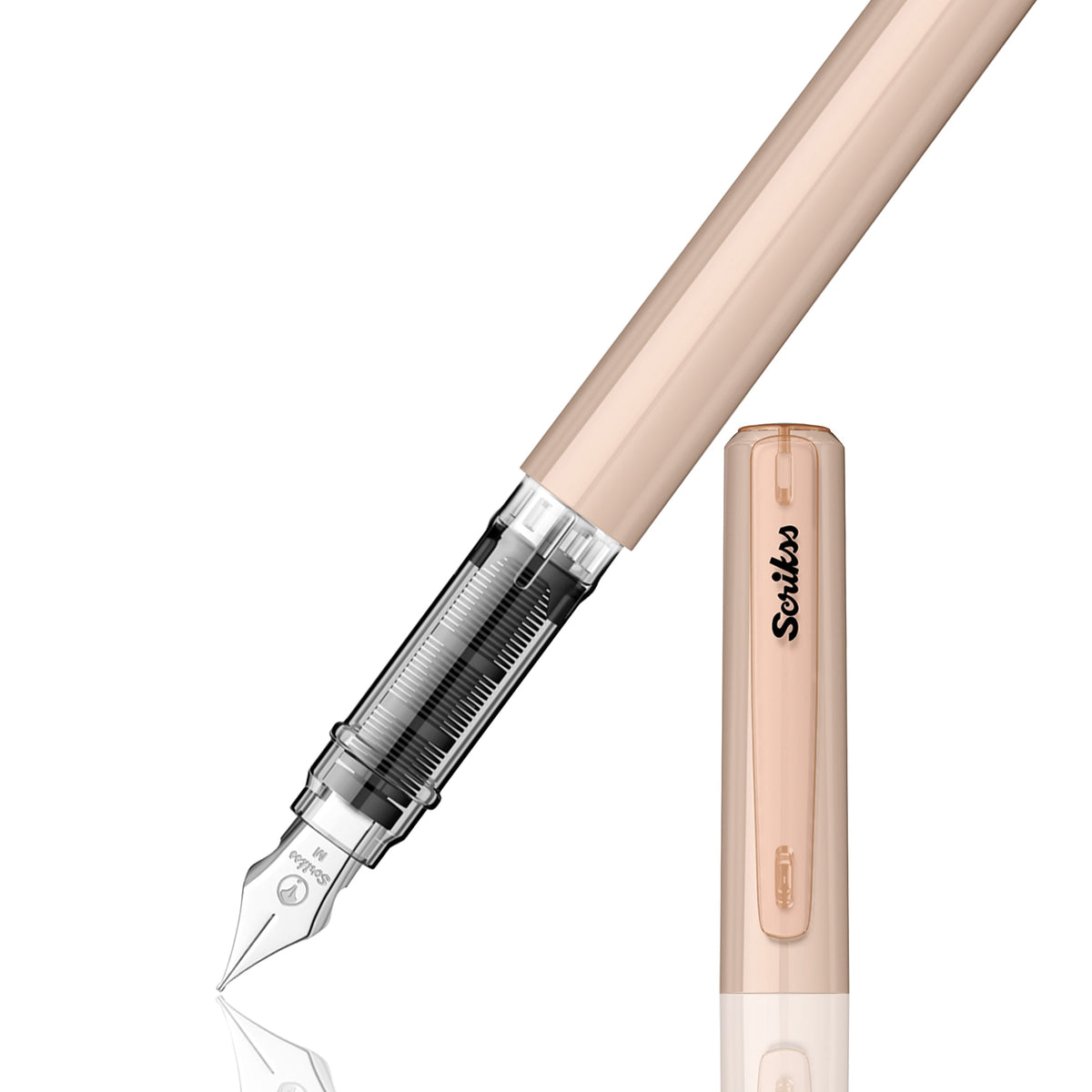 Scrikss Primeo Medium Nib Fountain Pen - Latte