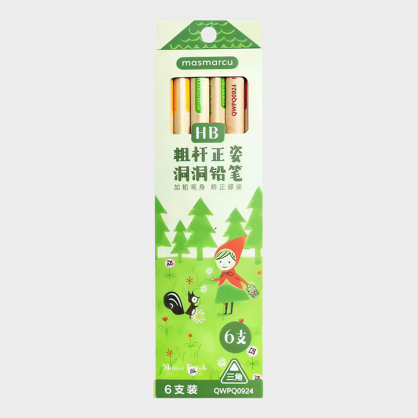 M&G | Pencil | HB | Masmarcu | Shinzi Katoh | Little Red Riding Hood | Pack Of 6 | QWPQ0924