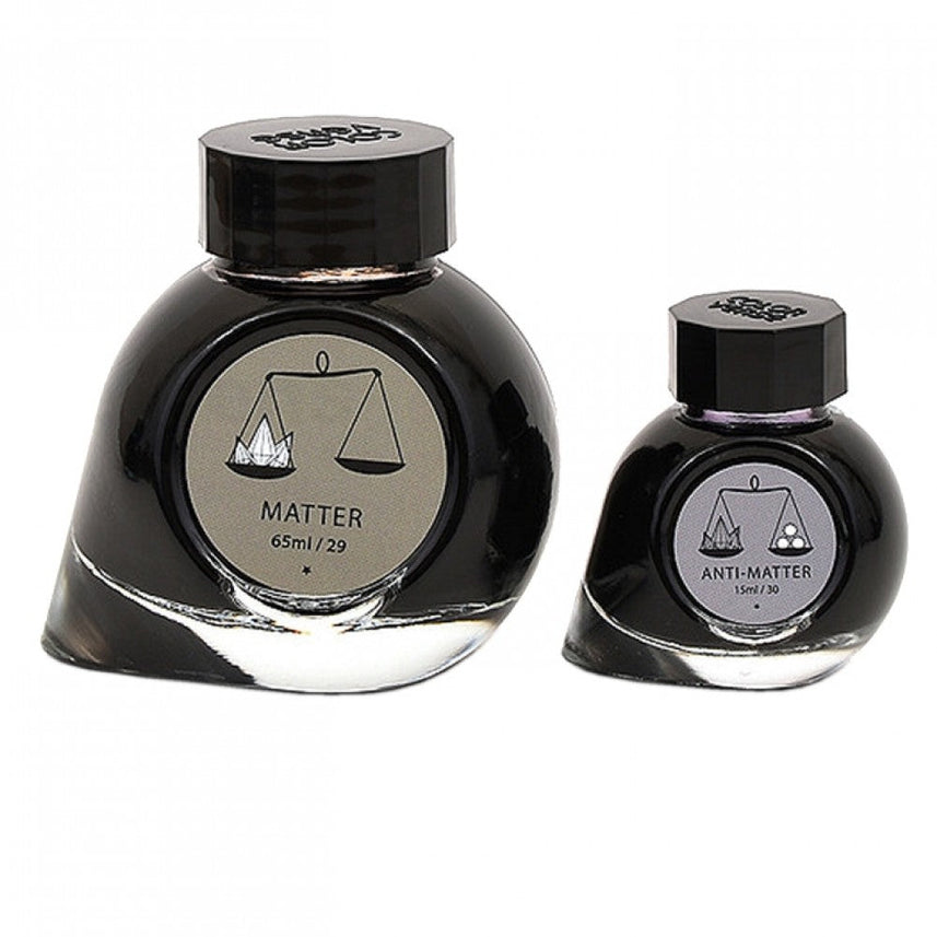 Colorverse | Multiverse Series | Season 3 | Matter | Anti-Matter | Fountain Pen Ink | Grey | 65ml and 15ml | 2 Bottle Set - penpencilink