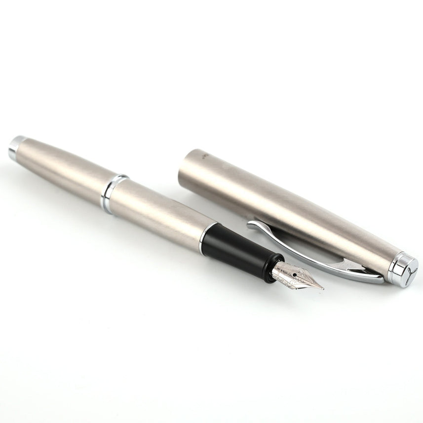 Monteverde Dakota Fountain Pen - Stainless Steel CT