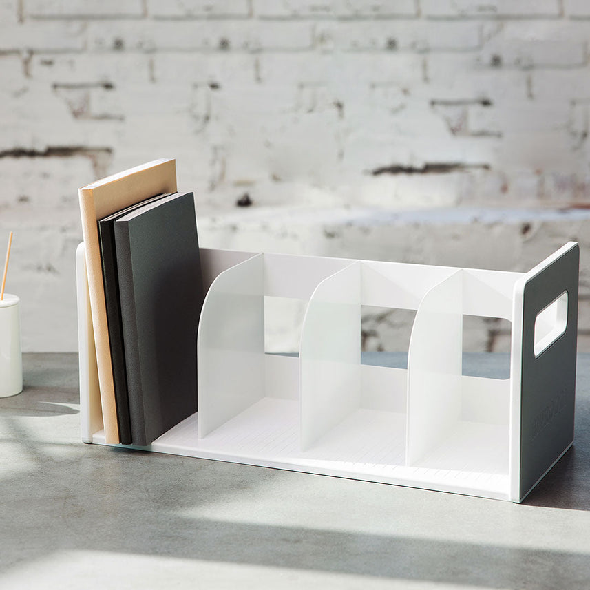 Litem Book Rack with 4 Compartments My Room - Cool Grey