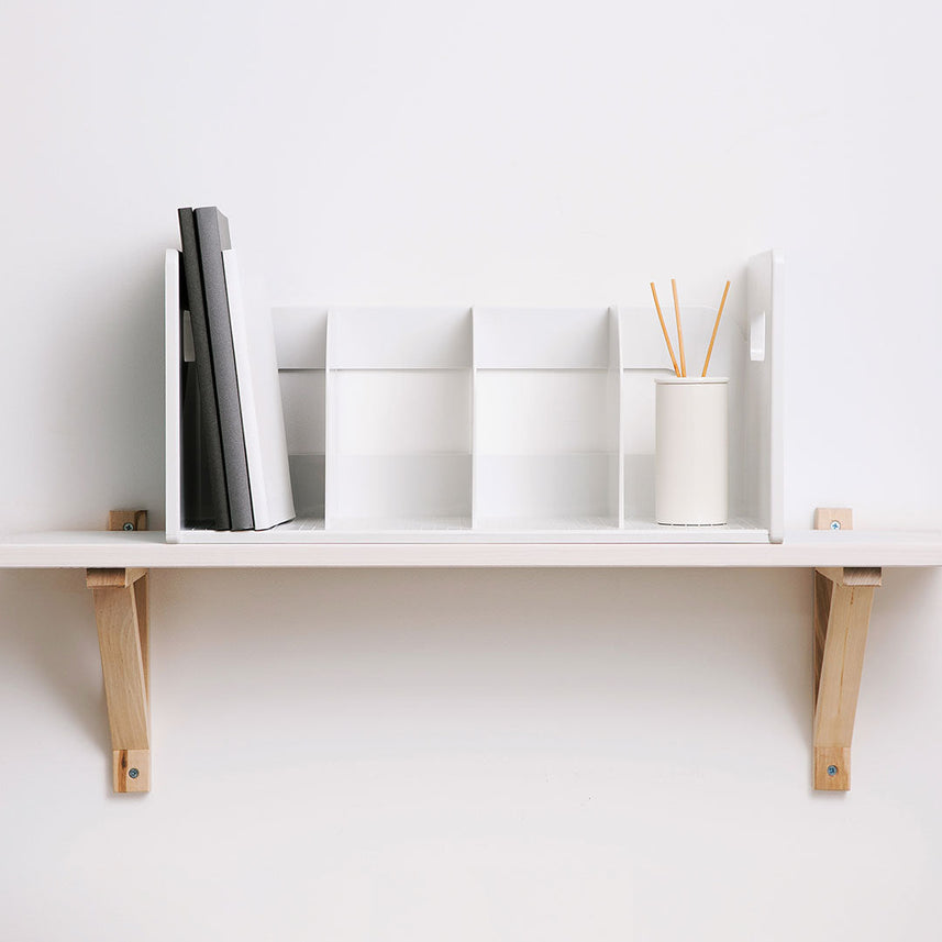 Litem Book Rack with 4 Compartments My Room - Cool Grey