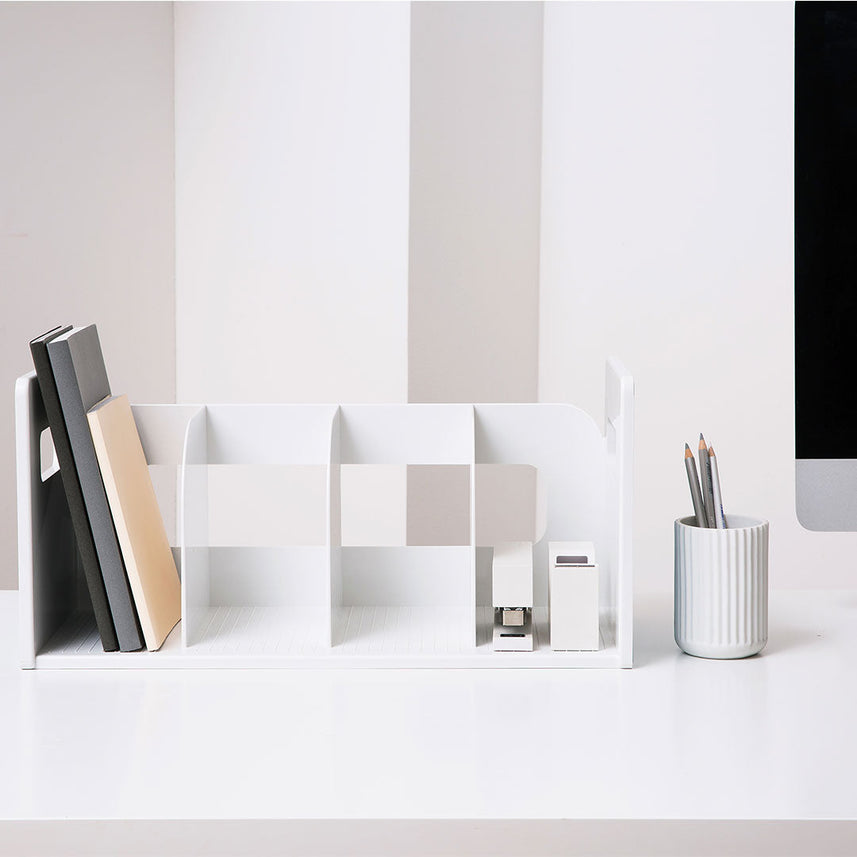 Litem | Book Rack with  4 Compartments | Organiser | Cool Grey | My Room